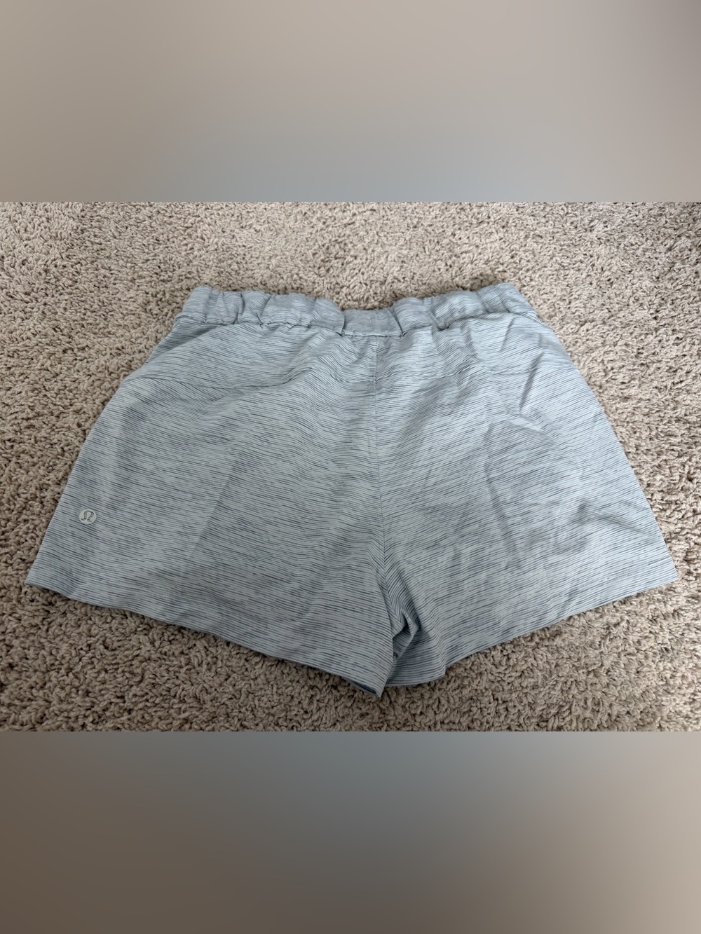 lululemon athletica Light Blue Heather Athletic Shorts